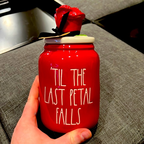 Rae Dunn Other - NWT Rae Dunn Beauty and the beast Til The Last Petal Falls Jar.